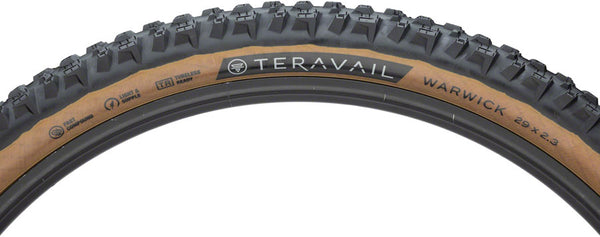 Teravail Warwick Tire - 29 x 2.3 Tubeless Folding Tan Durable Grip Compund