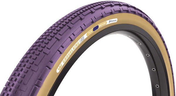 Panaracer GravelKing SK Tire - 700 x 45 Tubeless Folding Purple/Brown