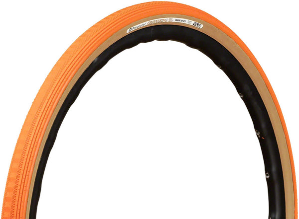 Panaracer GravelKing SS Tire - 700 x 38 Tubeless Folding Sunset Orange/Brown