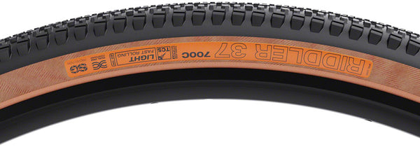 WTB Riddler Tire - 700 x 37 TCS Tubeless Folding BLK/Tan Light/Fast Rolling Dual DNA SG