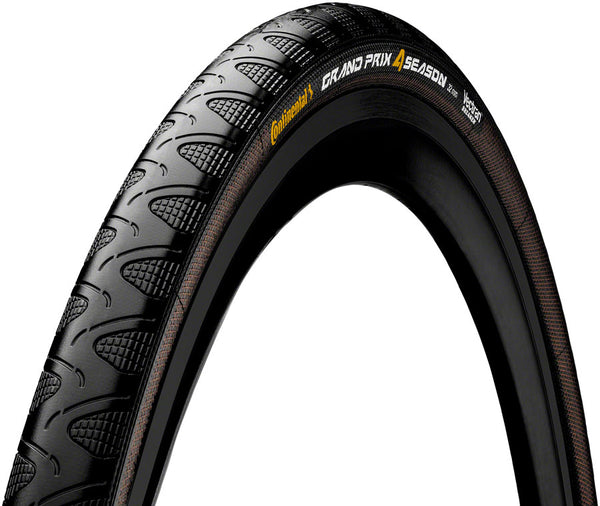 Continental Grand Prix 4-Season Tire - 700 x 23 Clincher Folding BLK Edition Vectran Breaker DuraSkin