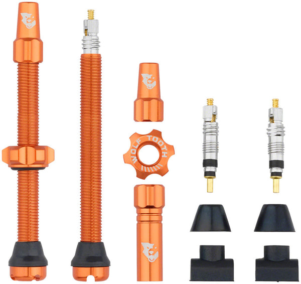 Wolf Tooth Tubeless Valve Stem Kit - 60 mm Orange