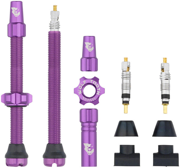 Wolf Tooth Tubeless Valve Stem Kit - 60 mm Purple