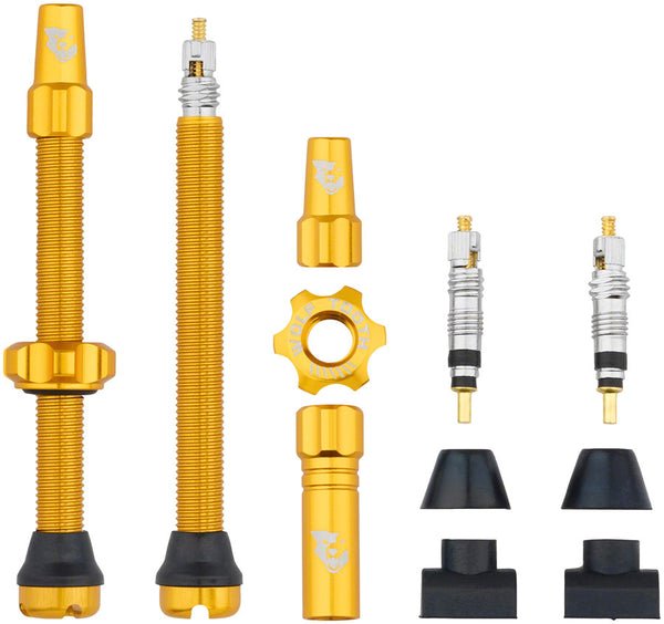 Wolf Tooth Tubeless Valve Stem Kit - 60 mm Gold