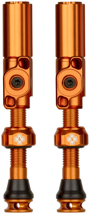 Muc-Off Big Bore Hyrid Tubeless Valve Stems - Small 30mm Orange