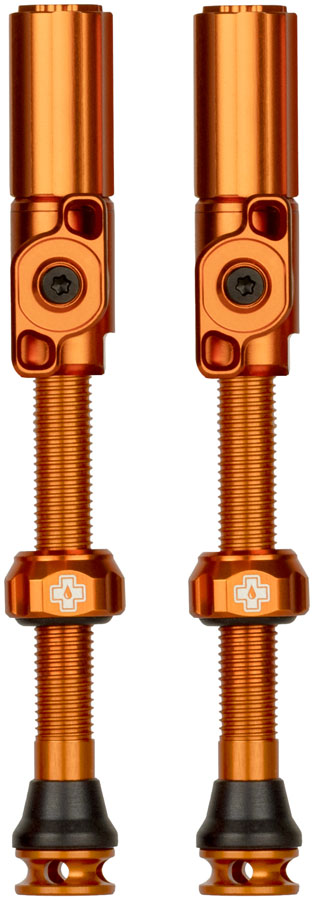 Muc-Off Big Bore Hyrid Tubeless Valve Stems - Large 45mm Orange