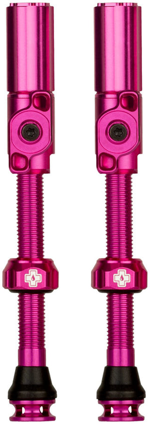 Muc-Off Big Bore Hyrid Tubeless Valve Stems - Large 45mm Pink