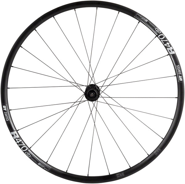 Quality Wheels DT 350/DT R470db Front Wheel - 700 12 x 100mm Center-Lock BLK 24H