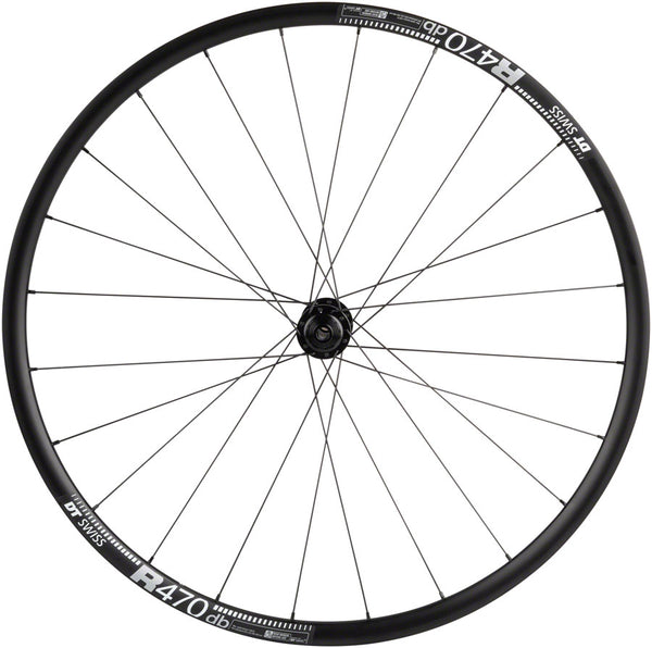 Quality Wheels DT 350/DT R470db Front Wheel - 700 12 x 100mm Center-Lock BLK 24H