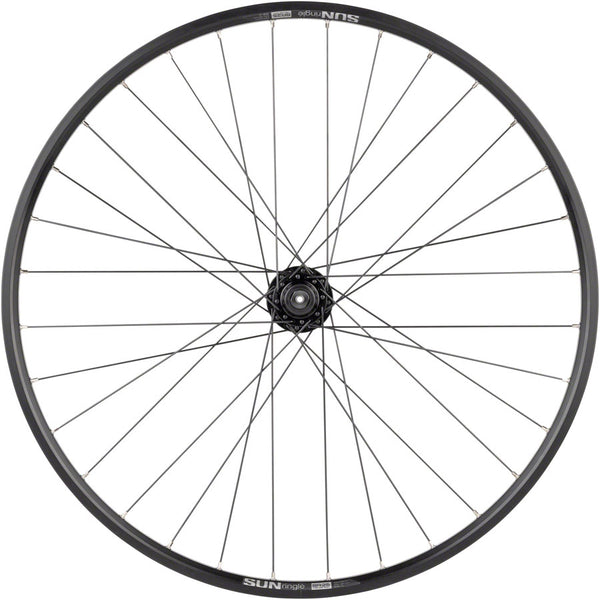 Quality Wheels Value Double Wall Series Disc Front Wheel - 27.5" QR x 100mm 6-Bolt/Rim BLK 32H