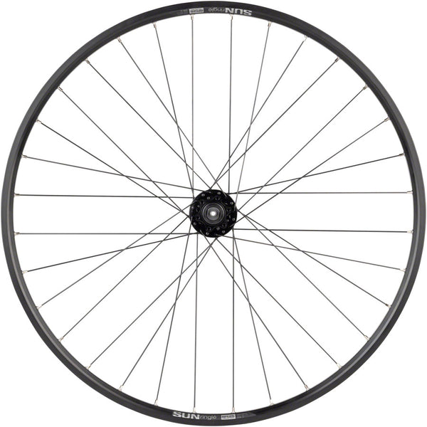 Quality Wheels Value Double Wall Series Disc Front Wheel - 27.5" QR x 100mm 6-Bolt/Rim BLK 32H