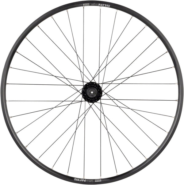 Quality Wheels Value Double Wall Series Disc Rear Wheel - 27.5" QR x 135mm 6-Bolt/Rim HG BLK 32H