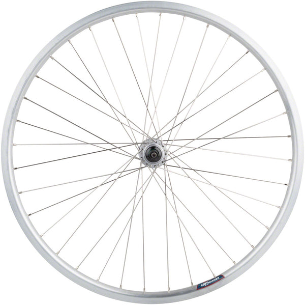 Quality Wheels Value HD Series Rear Wheel - 26" QR x 135mm Rim Brake HG 10 Silver Clincher 36H