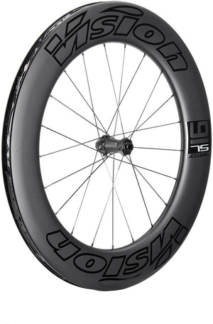 Vision Metron 91 TL Front Wheel Tubeless 700c 21H Spoke Count Disc Brake Center Lock Rotor Mount – BLK