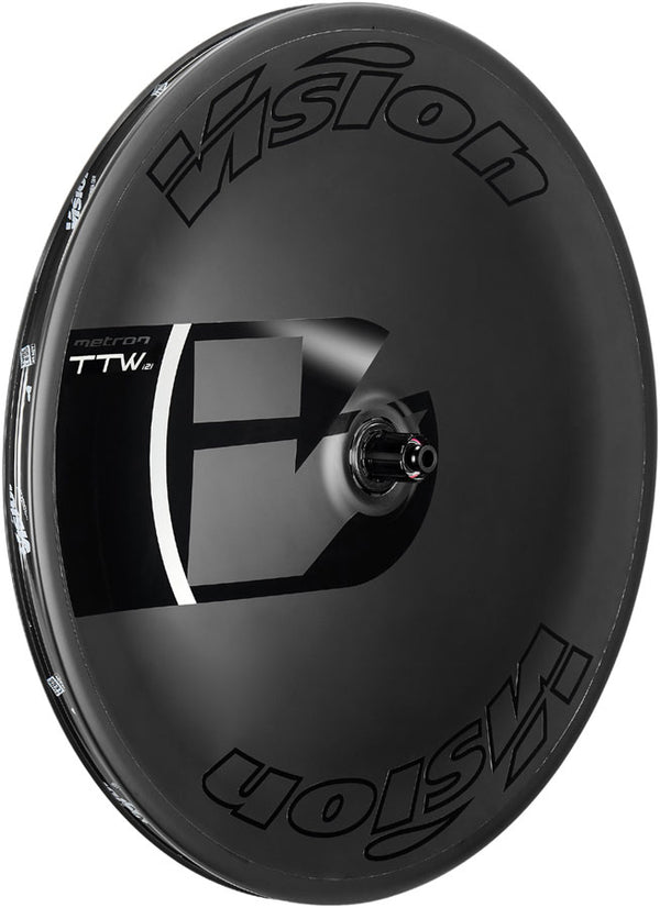 Vision Metron TTW Rear Wheel Disc 700c Carbon Aero Profile Center Lock Rotor Mount Shimano HG 11/12-Speed – BLK
