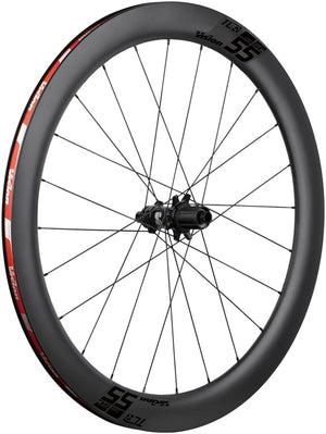 Vision SC55 TL Rear Wheel Tubeless 700c 24H Spoke Count Disc Brake Center Lock Rotor Mount – BLK