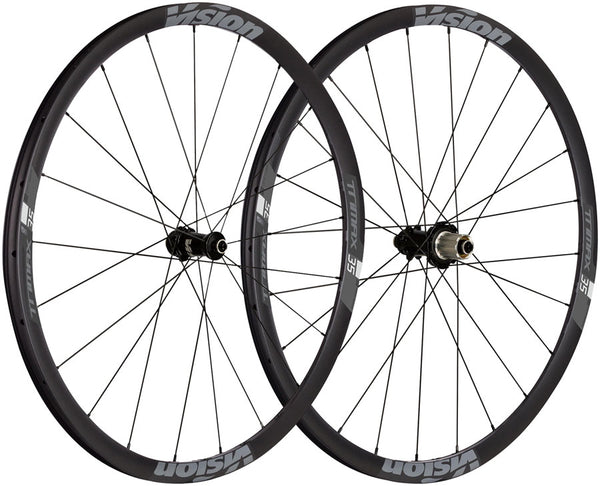 Vision TriMax 35 TL Wheelset Tubeless 700c 21/24H Spoke Count Disc Brake Center Lock Rotor Mount – BLK