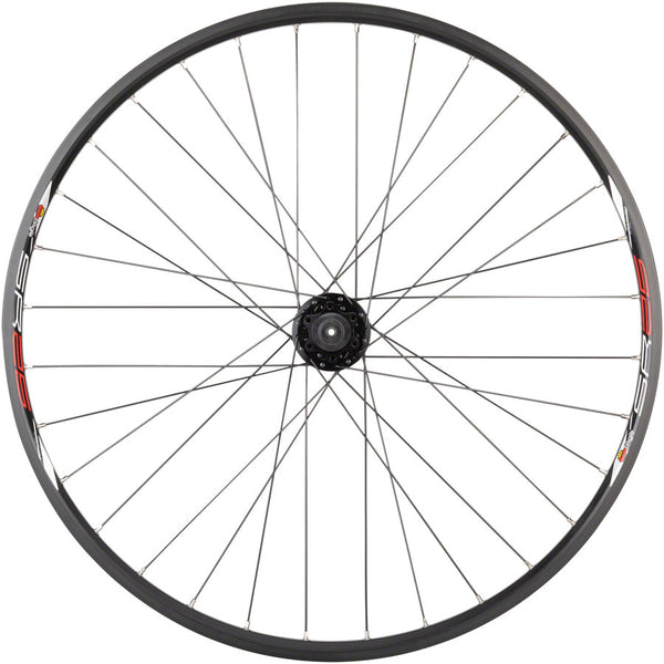 Quality Wheels Value Double Wall Series Disc Rear Wheel - 26" QR x 135mm 6-Bolt HG 10 BLK Clincher 32H
