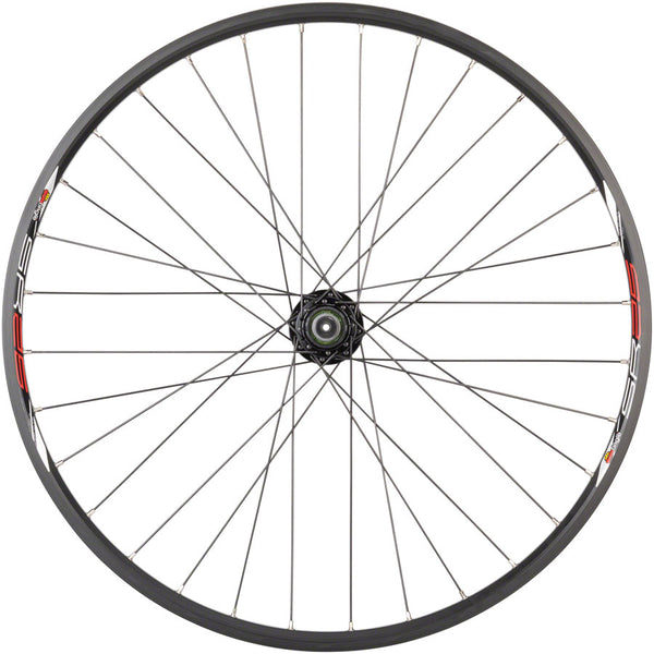 Quality Wheels Value Double Wall Series Disc Rear Wheel - 26" QR x 135mm 6-Bolt HG 10 BLK Clincher 32H