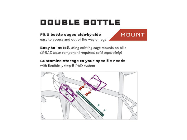 Wolf Tooth B-RAD Double Bottle Cage Adaptor