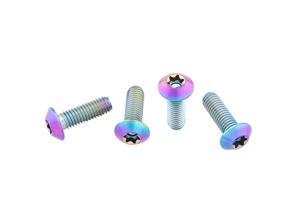 Fastener Wolf Tooth H2O Cage Titanium Low Profile PR 4 Pack
