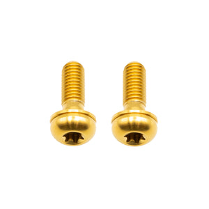 Better Bolts Titanium Flat Mount Bolt Kit 17mm Gold 2/Count
