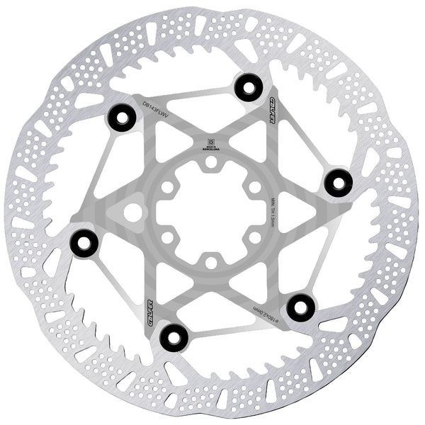 Galfer Shark Evo 223mm Rotor 6-Bolt 2.0mm Raw Silver