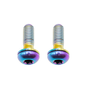 Better Bolts Titanium Flat Mount Bolt Kit 17mm Rainbow 2/Count