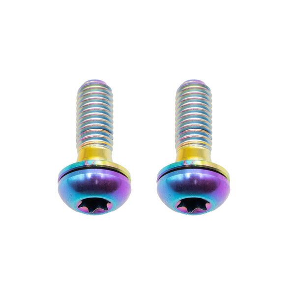 Better Bolts Titanium Flat Mount Bolt Kit 17mm Rainbow 2/Count