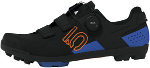 Five Ten Kestrel BOA Mountain Clipless Shoes - Men's Core BLK/Pure Orange/Ray Blue 9