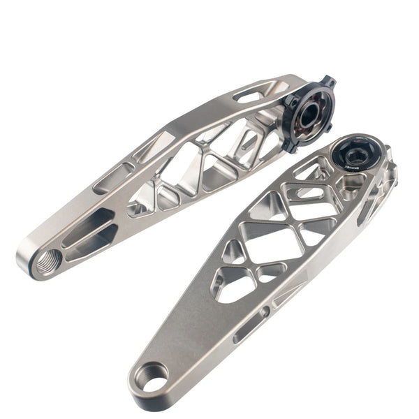 5Dev Titanium Cranks 165mm No Spindle Raw