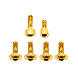 Better Bolts Fox 34SL Fork Ti Bolt Kit Grip/Rhythm Gold 6/Count