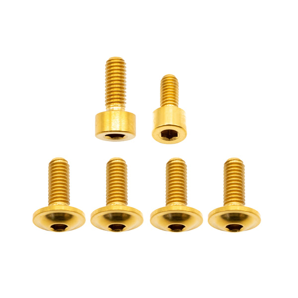 Better Bolts Fox 34SL Fork Ti Bolt Kit Grip/Rhythm Gold 6/Count