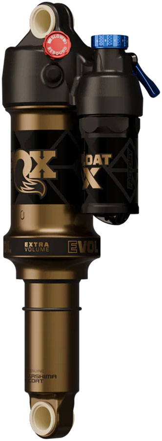 FOX FLOAT X Factory Rear Shock - Metric 190 x 45 mm EVOL LV 0.6 ci Spacer 2-Position Lever Kashima Coat