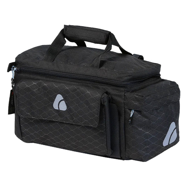 Axiom Oceanweave Icepack Trunk X15 Trunk Rear Rack Bag Velcro Straps 7.8x11.8x5.9` (Closed) 933 c.i. Black