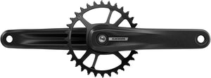 SRAM S100 Eagle Crankset - 170mm 32t Steel Chainring Aluminum Crankarms For Powerspine Bottom Bracket BLK 52mm Chainline B1