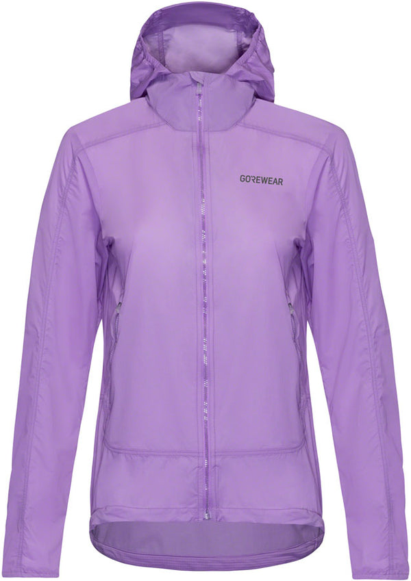 Gorewear Fernflow Hooded Windbreaker - Purple Women's Small
