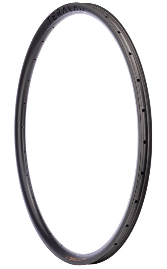 Teravail Circos Wide Gravel Rim - Front 32" Disc Matte Carbon 32H