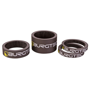 Burgtec Carbon Headset Spacer Kit Burgtec Black 4/Count