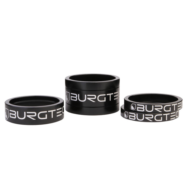 Burgtec Headset Spacer Kit Burgtec Black 4/Count