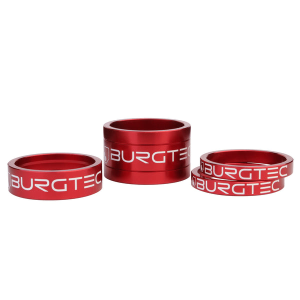 Burgtec Headset Spacer Kit Race Red 4/Count
