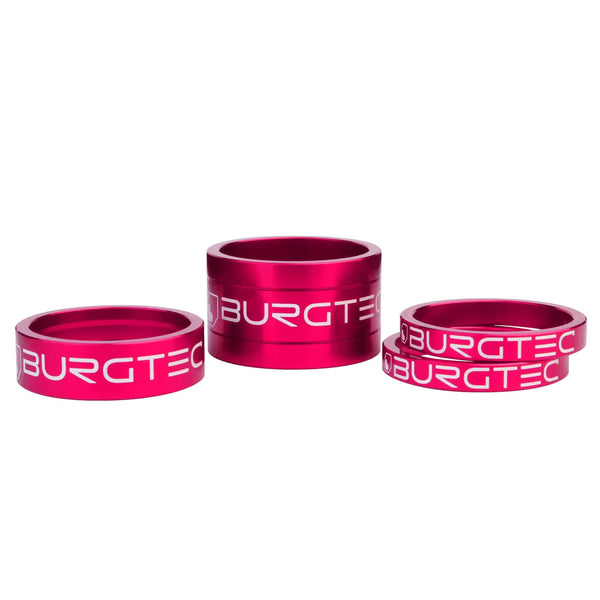 Burgtec Headset Spacer Kit Toxic Barbie Pink 4/Count