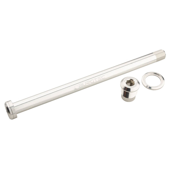 Burgtec 180mm x 12mm 1.00mm Pitch Rear Axle Rhodium Silver