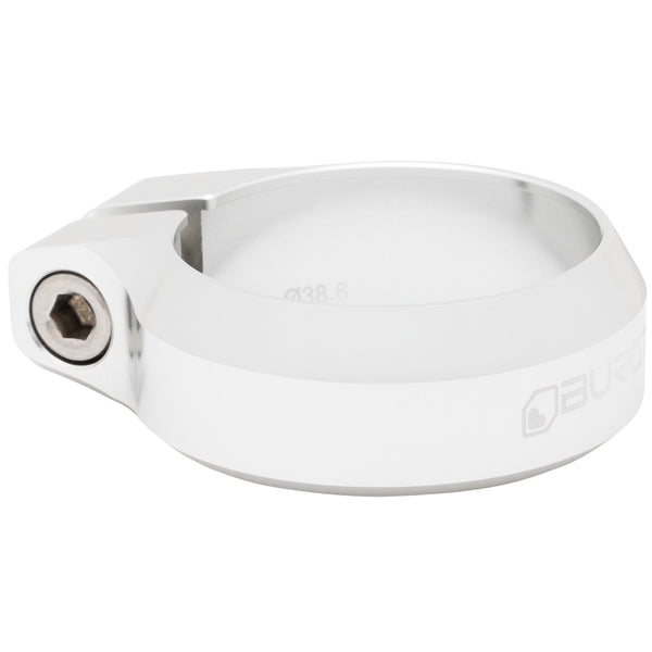 Burgtec Seat Clamp 38.6mm Rhodium Silver