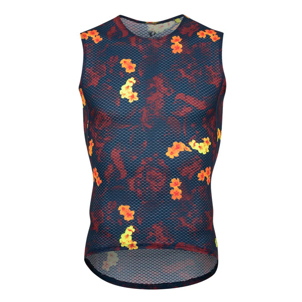 Men's Transfer Mesh Sleeveless Baselayer - HOT FLOWERS / S