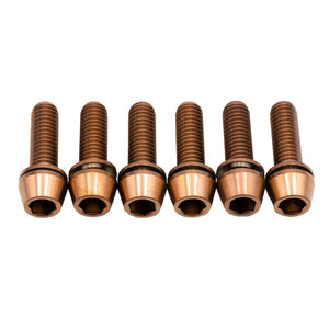 Better Bolts Deity Copperhead Ti  Stem Bolt Kit Copper 6/Count