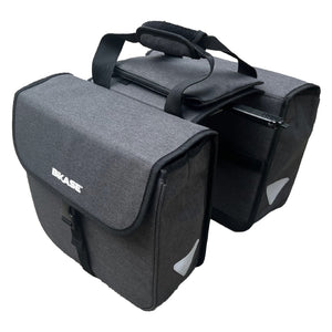 Bikase MIK Twins Pannier MIK 12.5x11x5` (x2) 1400 c.i. (Pair) Grey