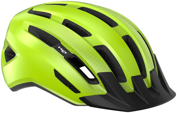 MET Downtown Mips Helmet - Fluo Yellow Glossy Small/Medium