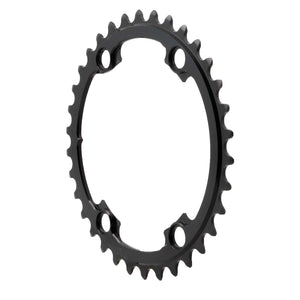 absoluteBLACK Round Chainring 4x110BCD Shimano Asym 34T - Black
