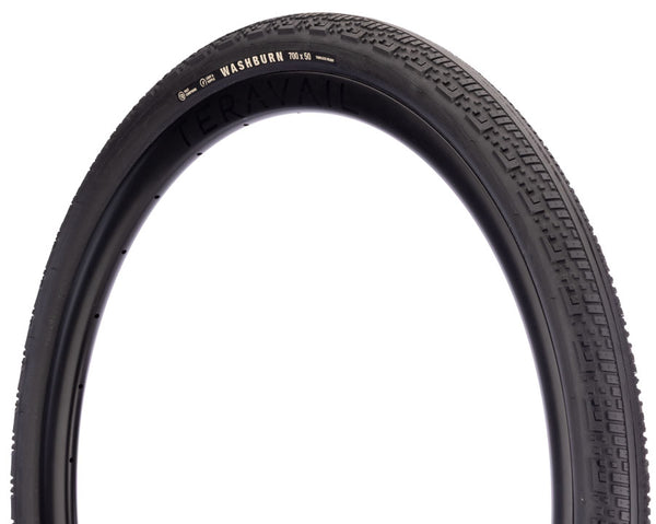 Teravail Washburn Tire - 700 x 50 Tubeless Folding BLK Durable Fast Compound